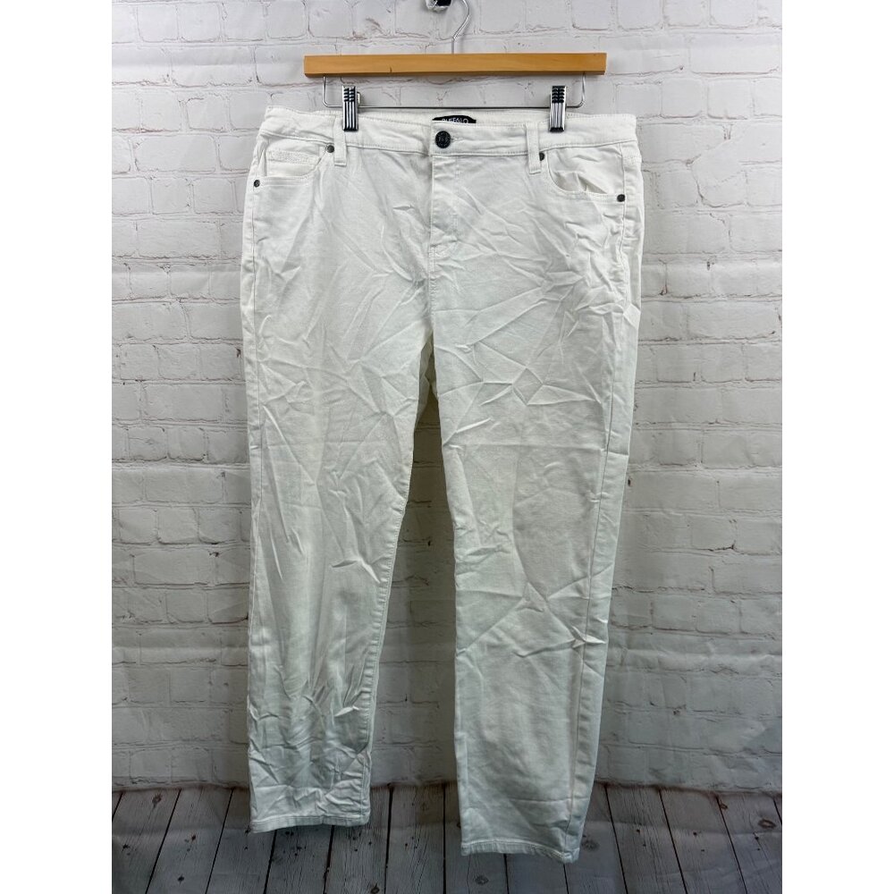 Buffalo Aubrey Supersoft Capri Jeans Womens Size 14/34 Off White Casual